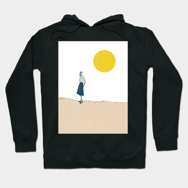 Full Moon Hoodie by LennyCollageArt